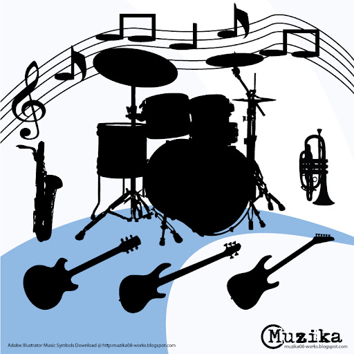 music symbols background. musical notation vector