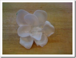 white flower made of sugar