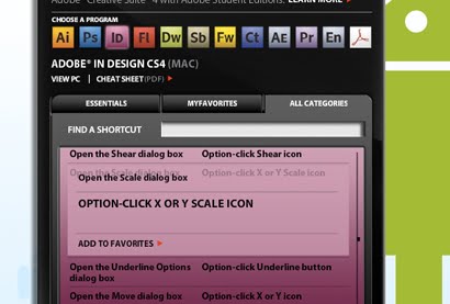 keyboard shortcuts sc5 The Keyboard Shortcuts Reference App for Adobe Creative Suite