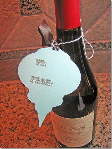 Ornament Bottle Tag Back Ornament Bottle Tag Back