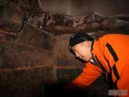 A Chinese explorer in the alleged Noah's Ark in Mount Agri (Ararat) East Turkey A Chinese explorer in the alleged Noah's Ark in Mount Agri (Ararat) East Turkey