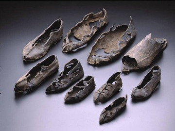 2,000-year-old Roman shoes go on display after dig find