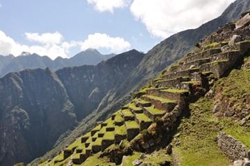 Terraces on the back slope of the Machu Picchu citadel. (Photo: Meghan Jones) machu-picchu-terrace