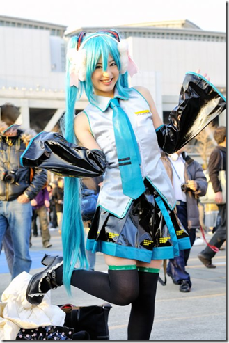 vocaloid 2 cosplay - hatsune miku 03 from winter comiket