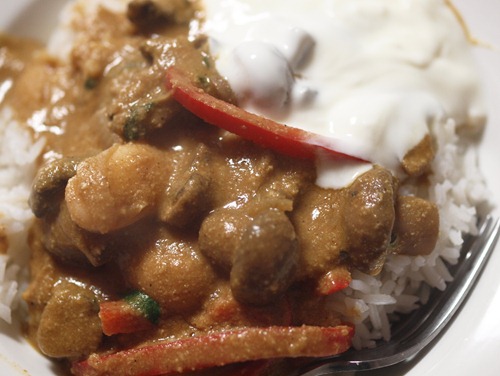 butter bean korma curry