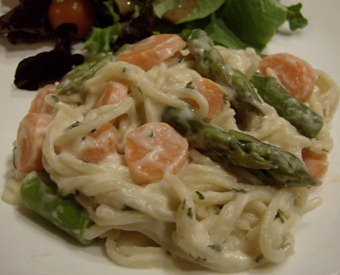 Pasta Alfredo with Asparagus (640x516)