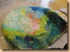 Anna's painterly tea cozy side one