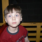 Auntie Tanya took a picture of Jakob while we were going through the dark tunnel.  LOL!