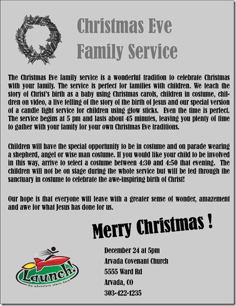 Christmas Eve information 09