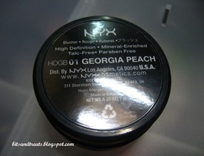 nyx georgia peach hd grinding blush, by bitsandtreats
