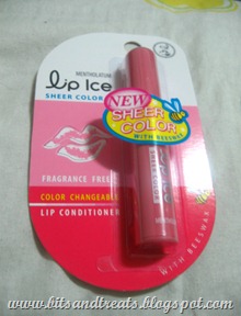 lip ice sheer color lip conditioner, by bitsandtreats