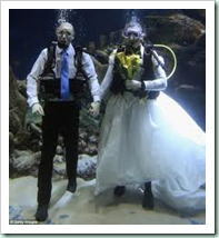 wedding underwater
