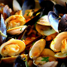 Steamed Mussels and Clams in White Wine