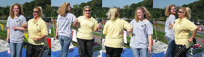 Courtney and Valerie dancing.