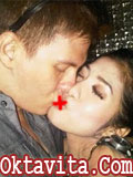 Foto Ciuman Bibir Bertrand Antolin dan Giska Dmelia 