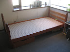 Bunk bed bottom with no mattress