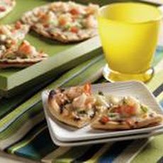 Shrimp Alfredo Grilled Pizza
