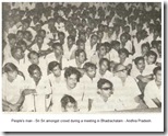 People's man - Sri Sri amongst crowd during a meeting in Bhadrachalam - Andhra Pradesh.
