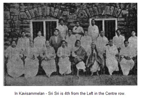[In Kavisammelan - Sri Sri is 4th from the Left in the Centre row.[2].jpg]