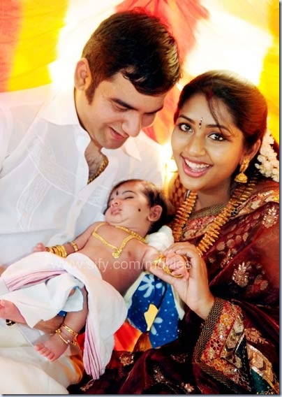 Navya Nair with her son