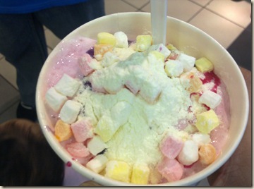 ice scramble with mallows