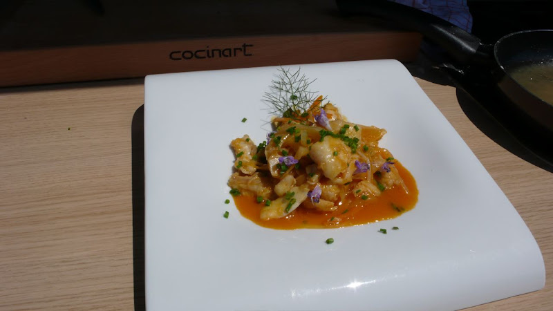 Rajada escabetxada amb taronja