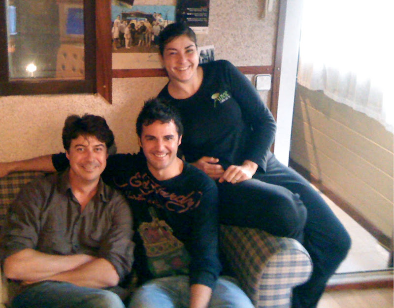 Andreu i Aina amb Santi Taura