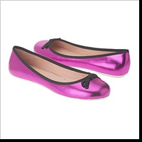 Pink flats