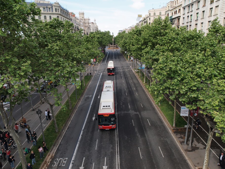 Quatro formas de transportar 200 pessoas. Foto_2_autobusos_articulats_H