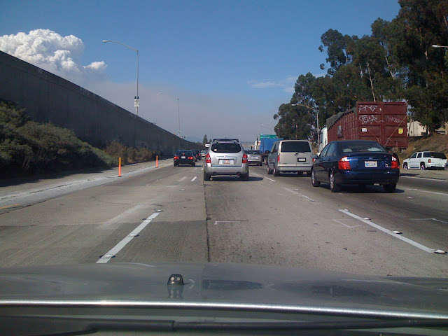 smoke over LA2