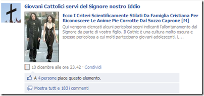 link tratto dal gruppo facebook "Giovani Cattolici servi del Signore nostro Iddio" link tratto dal gruppo facebook "Giovani Cattolici servi del Signore nostro Iddio"