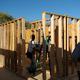 4th wall up - master bath 3/28