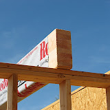 Exposed beam (glulam) close up 4/15