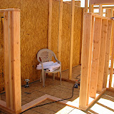 6 ft. portion of walk-in walls going up 4/19