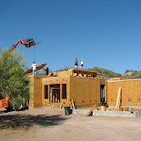 Kitchen roof panels going up 5/25