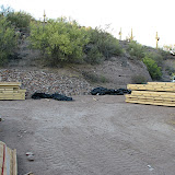 Roof panel piles prepped for crew 5/16