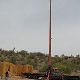 View of crane fully extended