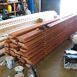Stained joists for overhangs 9/13