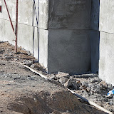Close-up of stem wall stucco 11/15