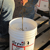Mixing the final coat Dryvit 11/17