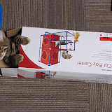Niña in her Easter present box 4/4