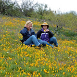 Melissa &amp; Kathy in poppy field 3/23/10