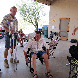 Steve tyring out the wheelchair 7/24