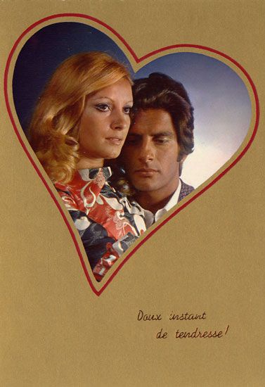 Cartes Postales Pop et  Kitsch des années 50, 70 et 70 - Pop and kitsch vintage postcards from the fifties, the sixties and the seventies : Golden Love