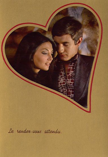 Cartes Postales Pop et  Kitsch des années 50, 70 et 70 - Pop and kitsch vintage postcards from the fifties, the sixties and the seventies : Golden Love