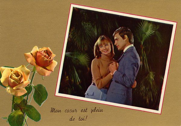 Cartes Postales Pop et  Kitsch des années 50, 70 et 70 - Pop and kitsch vintage postcards from the fifties, the sixties and the seventies : Golden Love