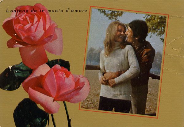 Cartes Postales Pop et  Kitsch des années 50, 70 et 70 - Pop and kitsch vintage postcards from the fifties, the sixties and the seventies : Golden Love