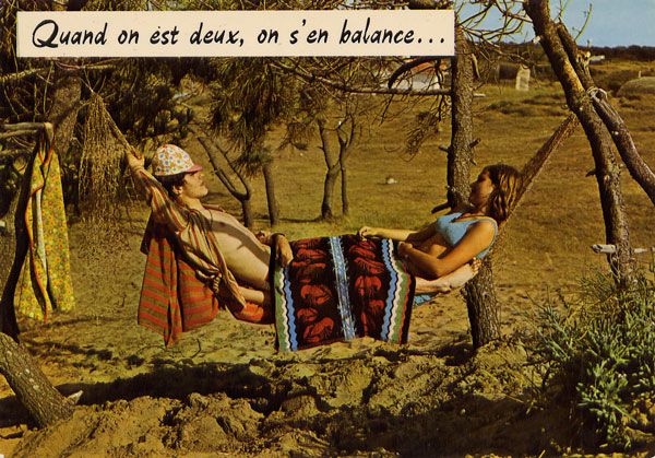 Cartes Postales Pop et  Kitsch des années 50, 70 et 70 - Pop and kitsch vintage postcards from the fifties, the sixties and the seventies : Humours de vacances