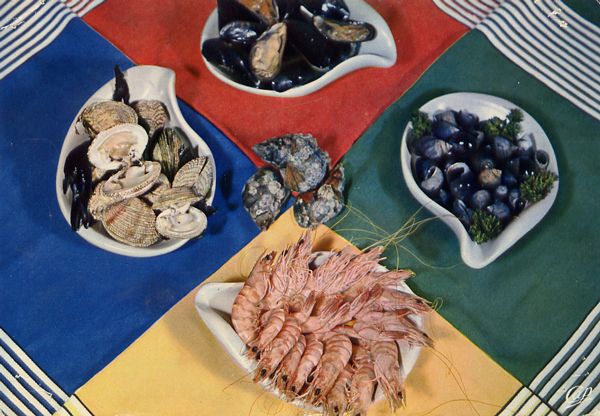 Cartes Postales Pop et  Kitsch des années 50, 70 et 70 - Pop and kitsch vintage postcards from the fifties, the sixties and the seventies : L'eau à la bouche ?