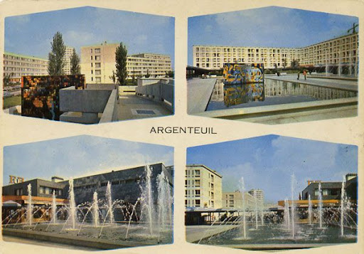 Cartes Postales Pop et Kitsch des années 50, 70 et 70 Suburban architecture / Architecture de villes nouvelles